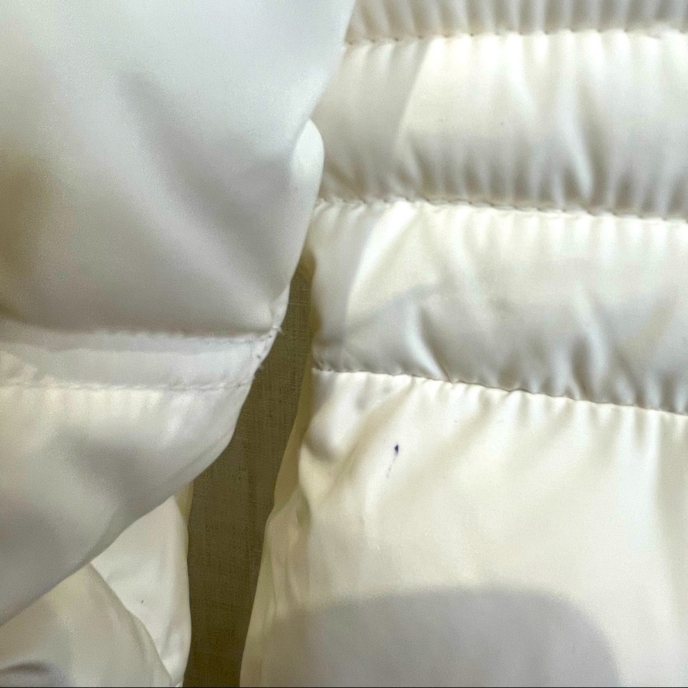 Betsy Johnson Cream Knee Length Puffer Coat - L - Picture 5 of 7